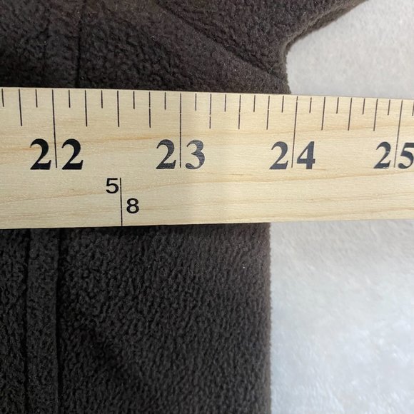 GH Bass & Co Sweater Mens L Brown Orange Fleece Pullover 1/4 Zip Sweater - Picture 8 of 10